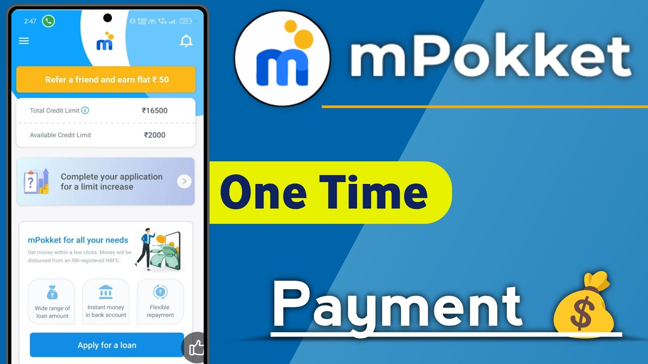 mPokket One Time Payment