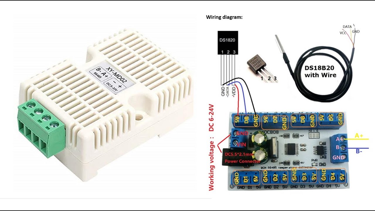 Home Assistant Hardwired using Modbus and Node-Red Part 4: Temperature measurement XY-MD02 and 1Wire