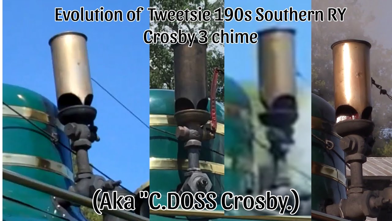 Evolution of Tweetsie 190s Southern RY Crosby 3 chime. 