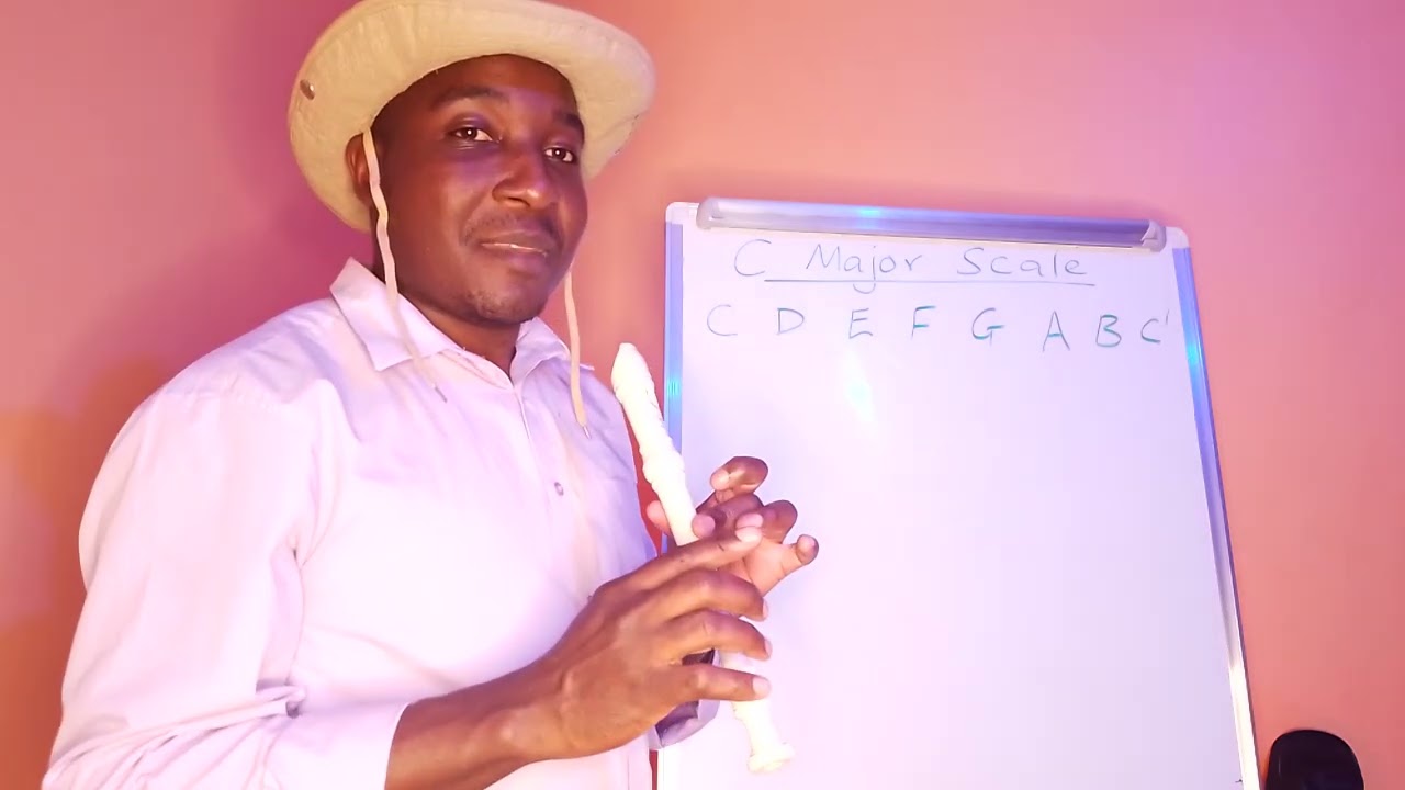 The C Major scale on a Descant Recorder