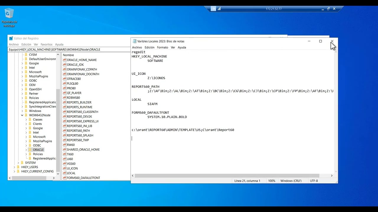 INSTALL ORACLE FORMS & SIAFM MODULO