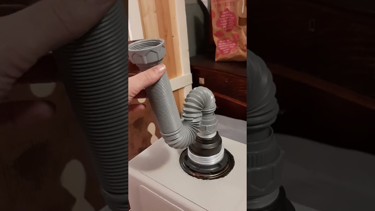 Simple sink build for camper van with rechargeable faucet 