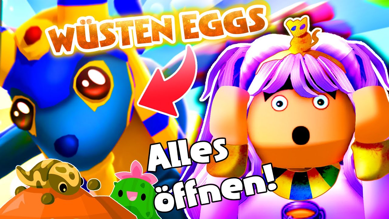 Wir packen DESERT EGGS in ADOPT ME aus! @DerClaudioo