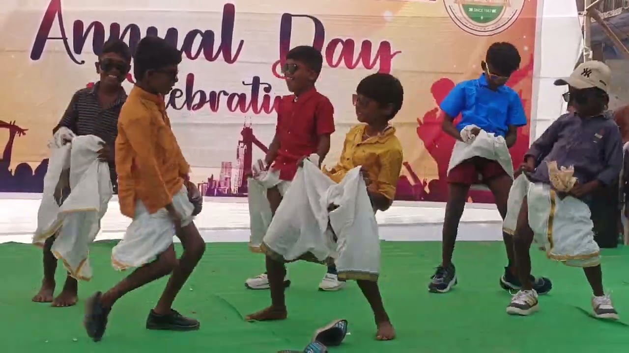 School children lungi dance 
