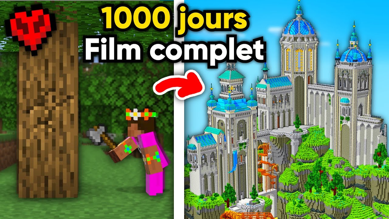 Survivre 1000 Jours sur Minecraft Hardcore [Film Complet]