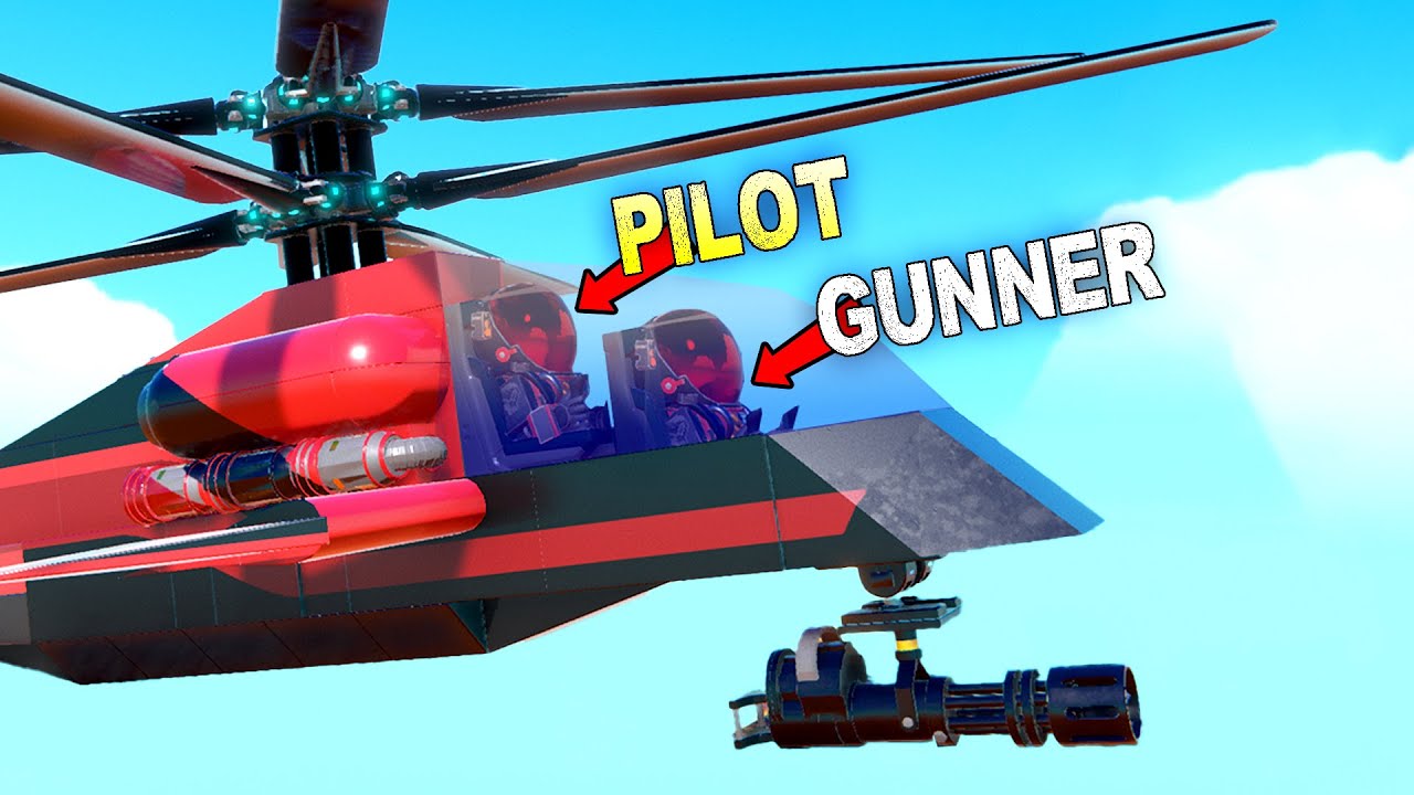 2v2 Helicopters with Co-op PILOTS and GUNNERS!