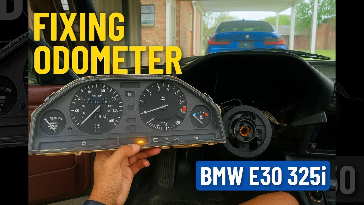BMW E30 325i Odometer Repair & Steering Wheel Removal Tutorial