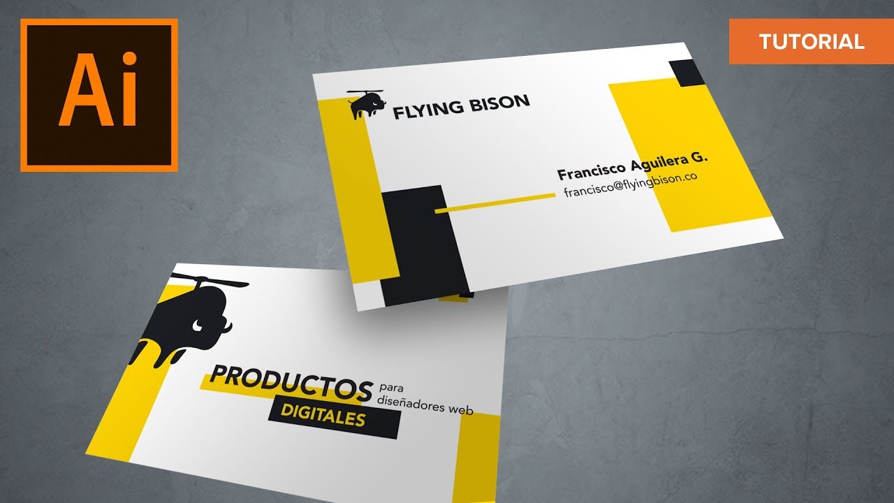 Cómo DISEÑAR TARJETAS DE PRESENTACIÓN en Illustrator