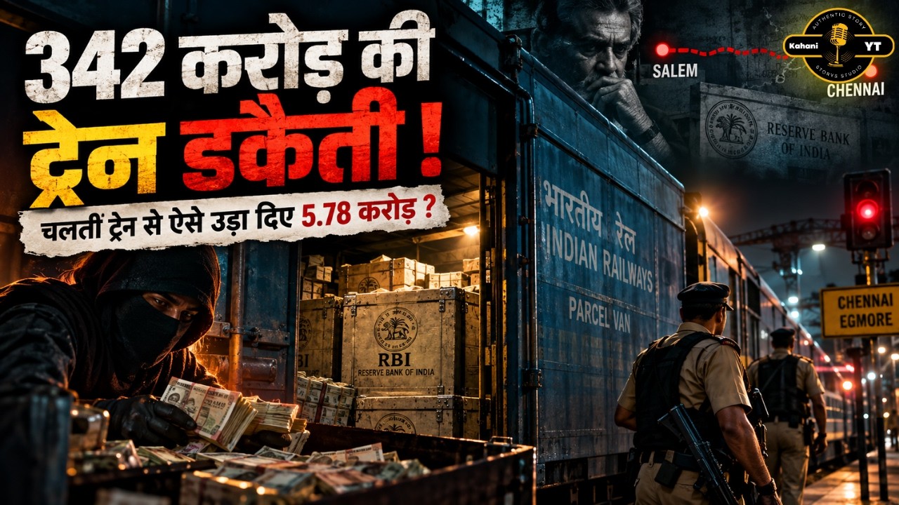 चलती ट्रेन की छत काटकर करोड़ों की चोरी: पुलिस देखती रह गई! | India's Shocking Train Robbery |KahaniYT