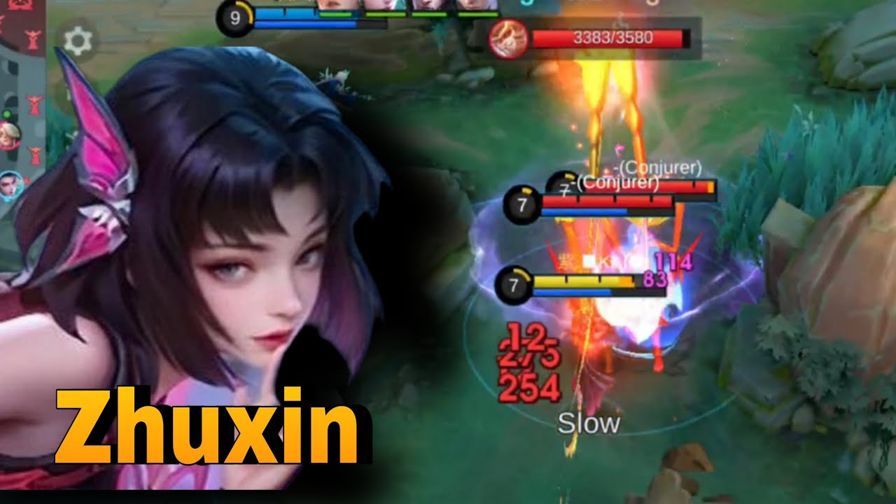 In match! Zhuxin Massive damage Gameplay Rank gameplay mlbb