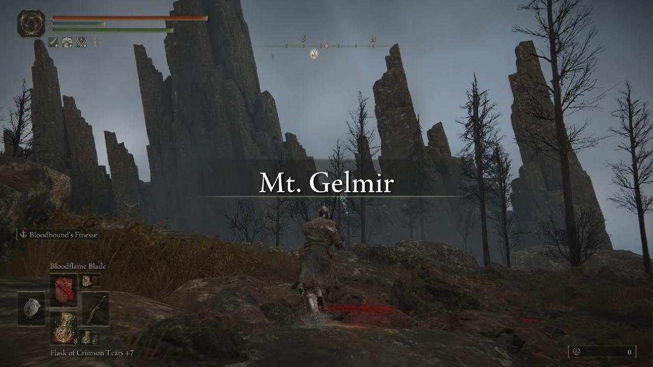 Elden Ring | Mt. Gelmir Magma Wyrm Boss Fight | No Summons