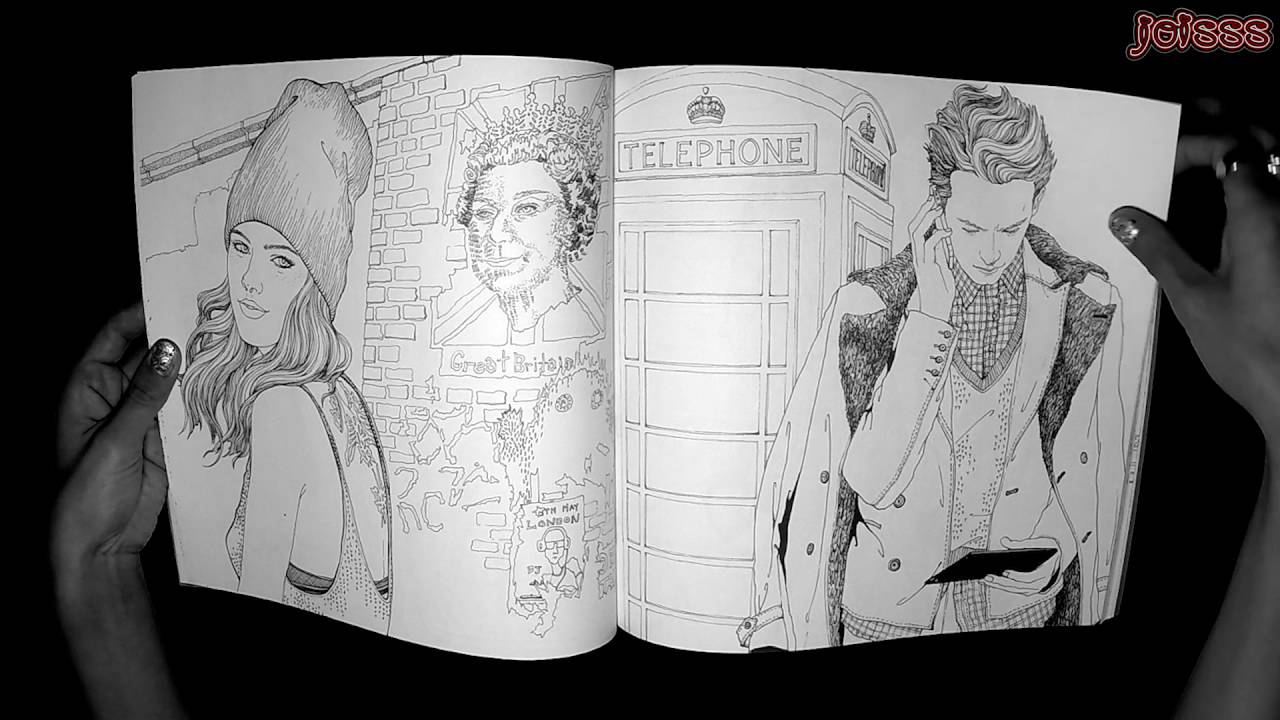 The Look: An Around-the-World Fashion Coloring Book