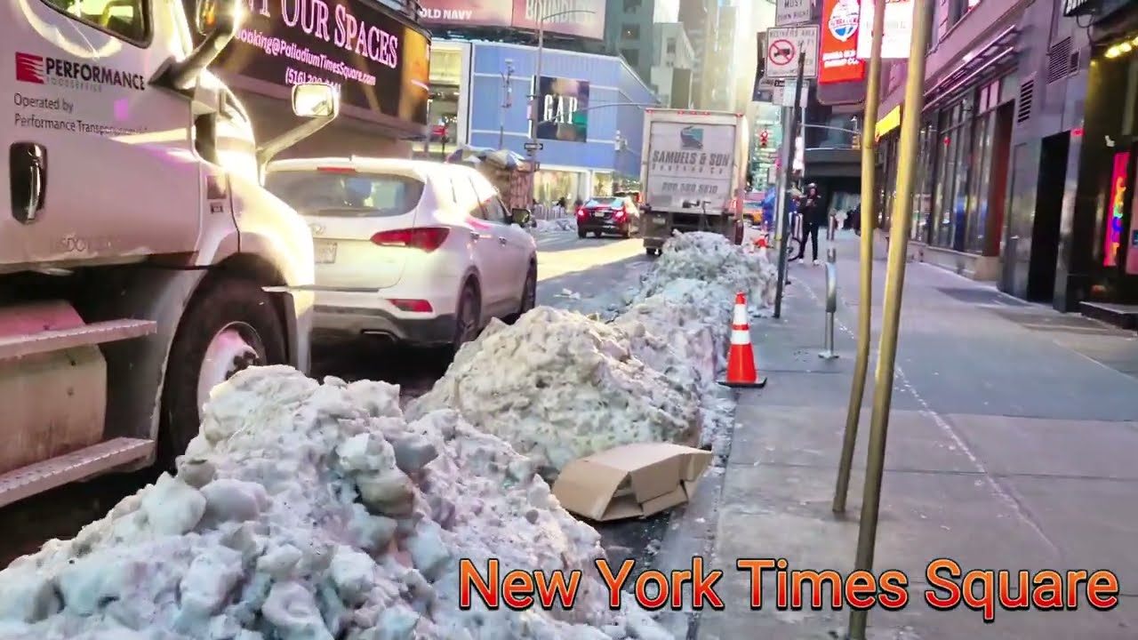 New York Times Square...Coldest City in the world..