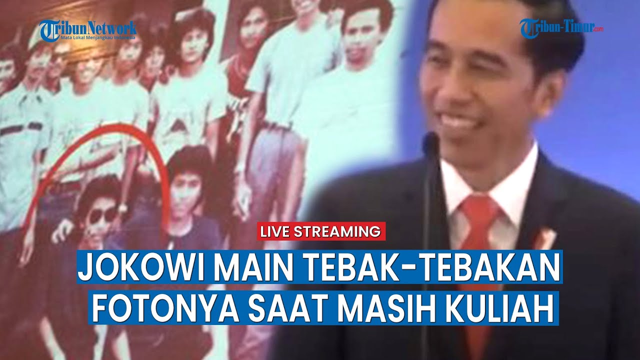 🔴Momen Presiden ke-7 Jokowi Main Kuis Tebak-tebakan Foto Zaman Mudanya Saat Masih Kuliah di UGM