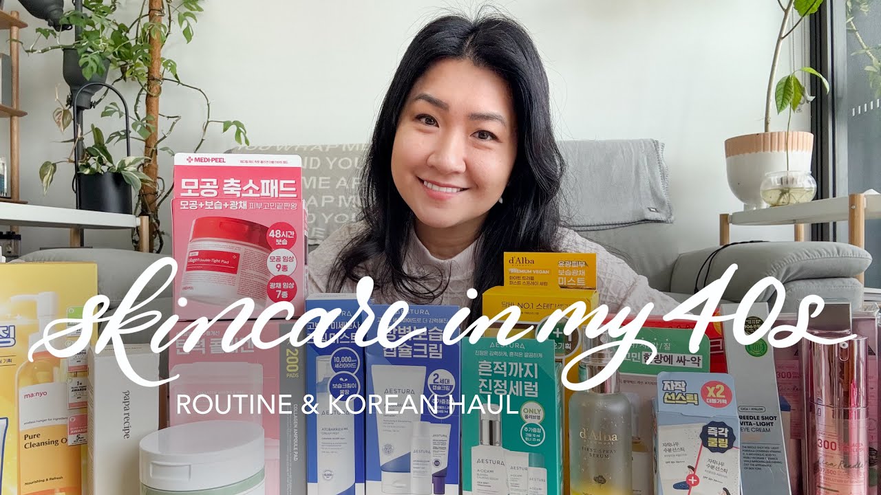 HOW I STAY LOOKING YOUNG IN MY 40s | Korean anti-aging beauty haul and skincare routine