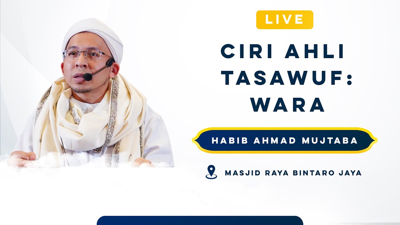 🔴[LIVE] CIRI AHLI TASAWUF | Habib Ahmad Mujtaba bin Shahab | MRBJTV