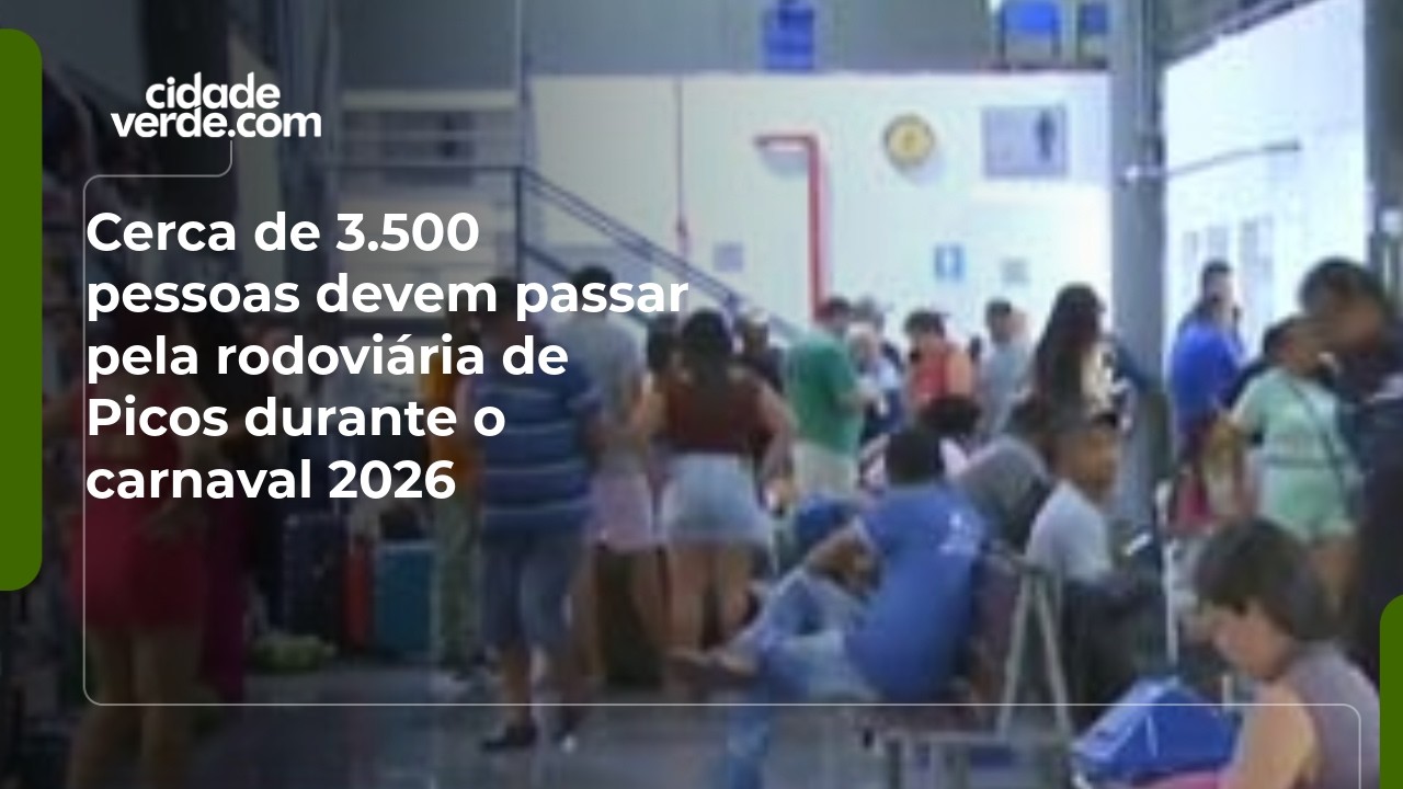 Cerca de 3.500 pessoas devem passar pela rodoviária de Picos durante o carnaval 2026