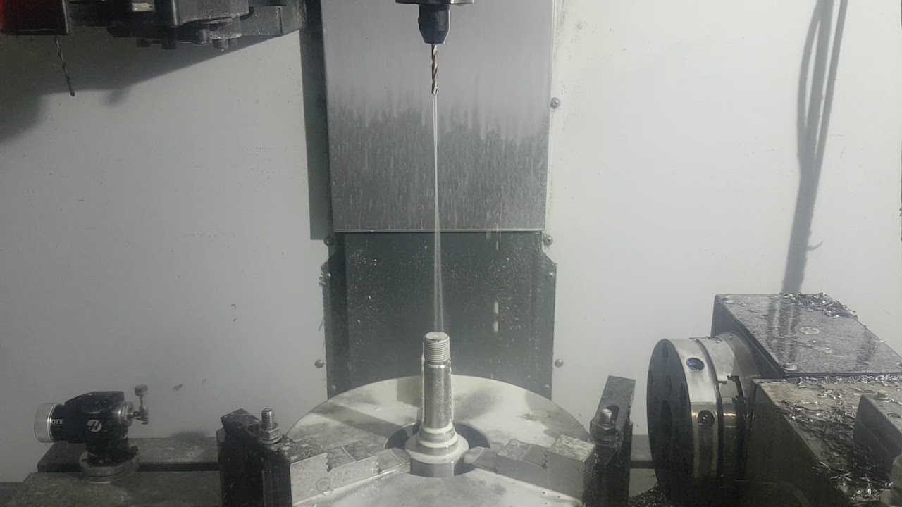 Deep Hole Drilling on Haas DM 2. By Mill-Turn Machining Inc.