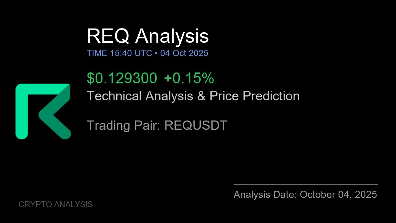 REQ (REQUSDT) Technical Analysis - Price Prediction & Buy or Sell October 04, 2025