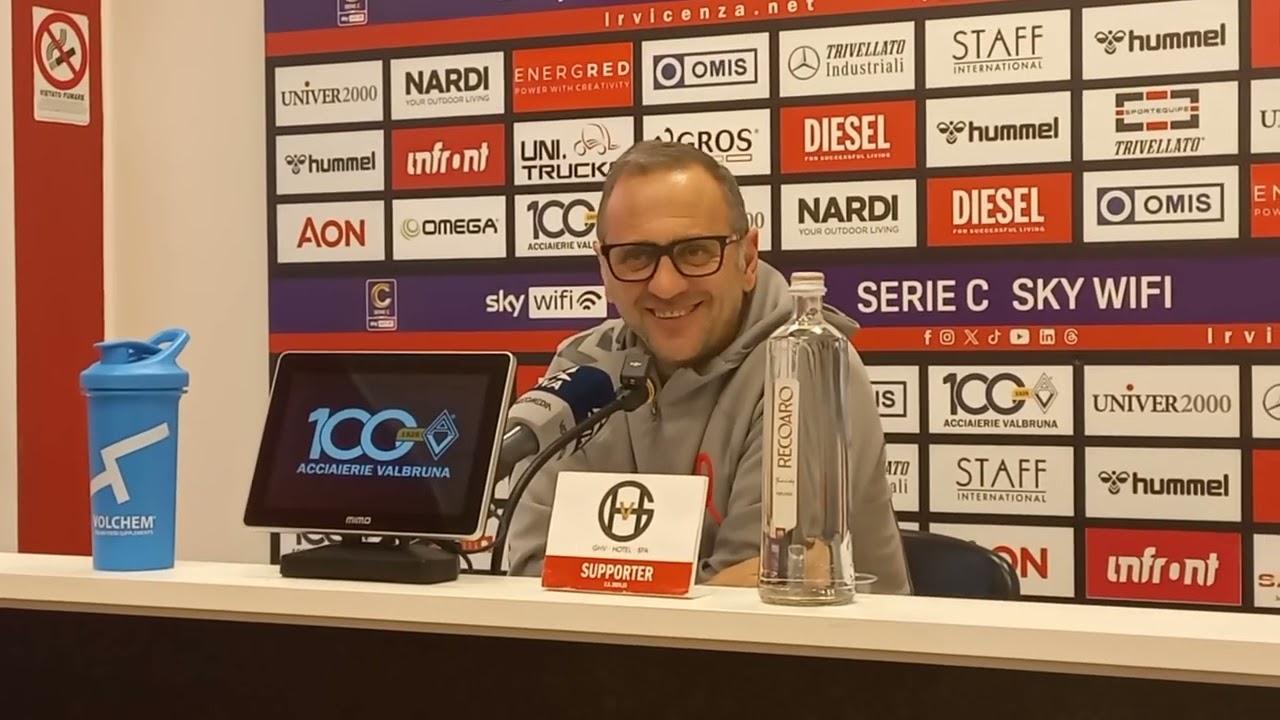 L.R. Vicenza - Alcione Milano; conferenza stampa pre partita di Fabio Gallo