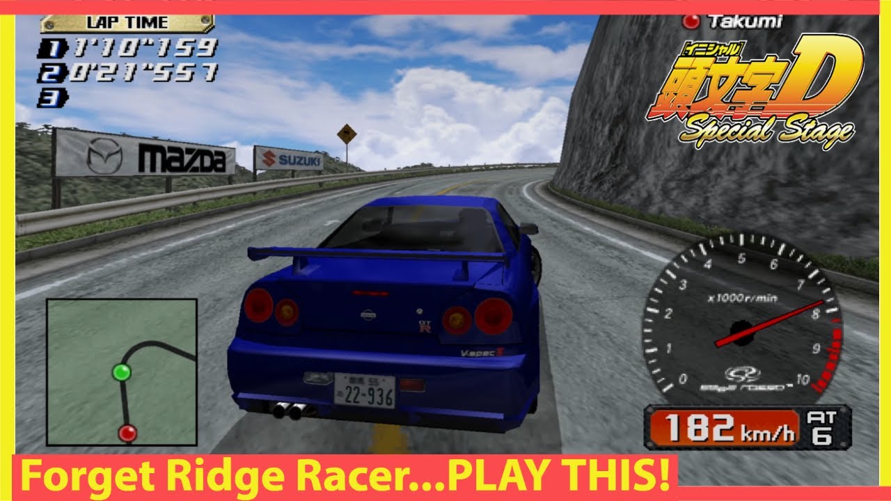 It's RACING Time! Initial D Special Stage! One of PS2's Absolute BEST Arcade Racing Games from Sega!