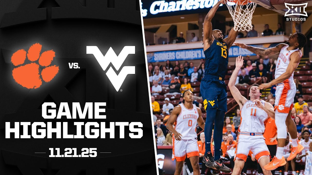 West Virginia vs. Clemson Game Highlights | 2025-26 Big 12 Men&rsquo;s Basketball