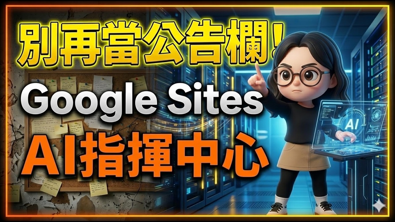 別再把 Google Sites 當公告欄！高手都在做「團隊指揮中心」｜AI工作流EP01