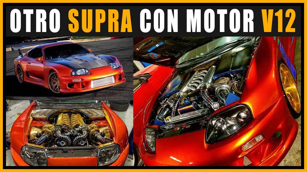 Este Toyota Supra Tiene un MOTOR V12 Pero este tiene AWD (Tracción a las 4 Ruedas) 