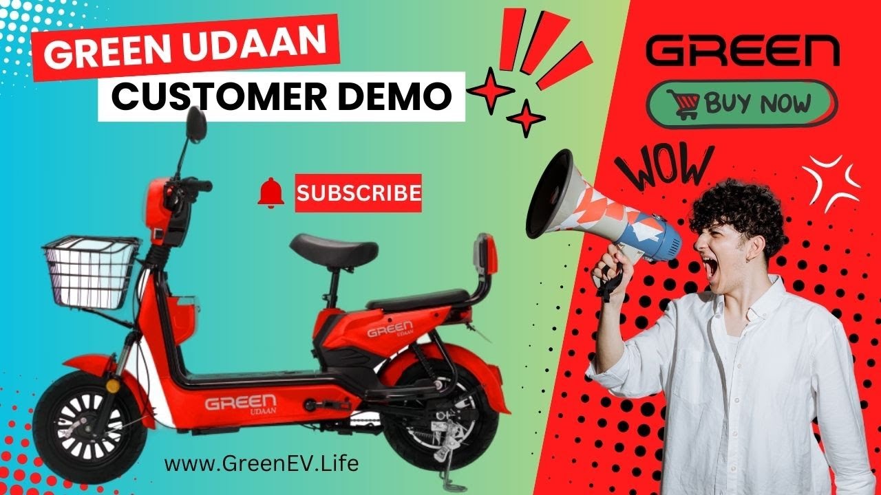 Green Udaan Electric Scooter Customer Demo Detailed Video | SHOP NOW GreenEV.Life #ebike #explore