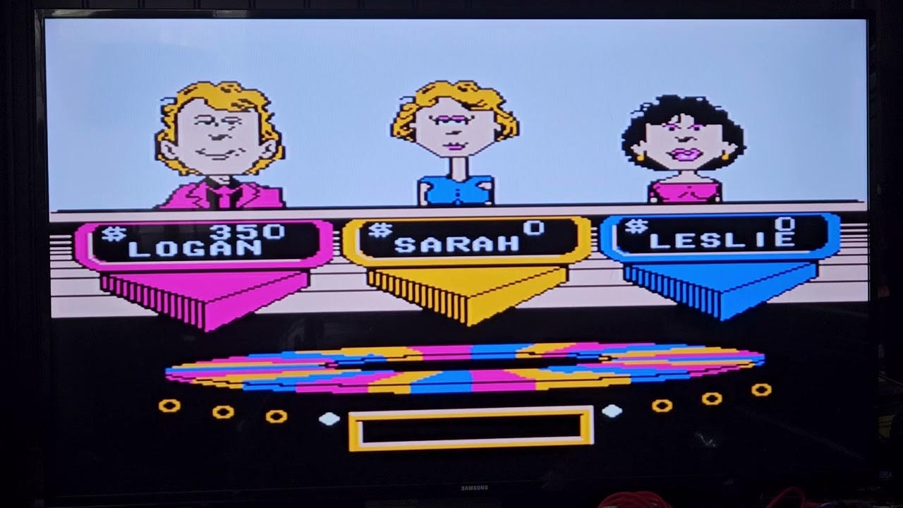 I play as Logan L on Wheel of Fortune Featuring Vanna White for the NES