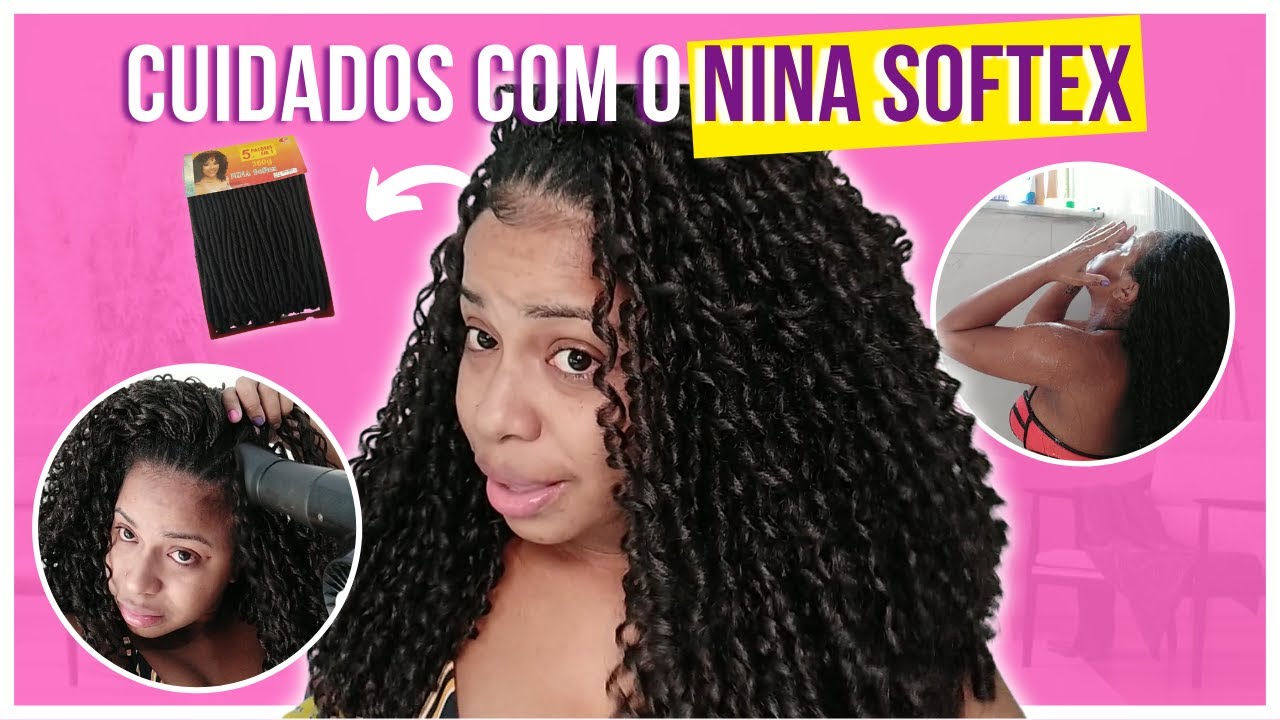 COMO LAVAR O NINA SOFTEX | COMO ESTÁ O CABELO DEPOIS DE UM MÊS