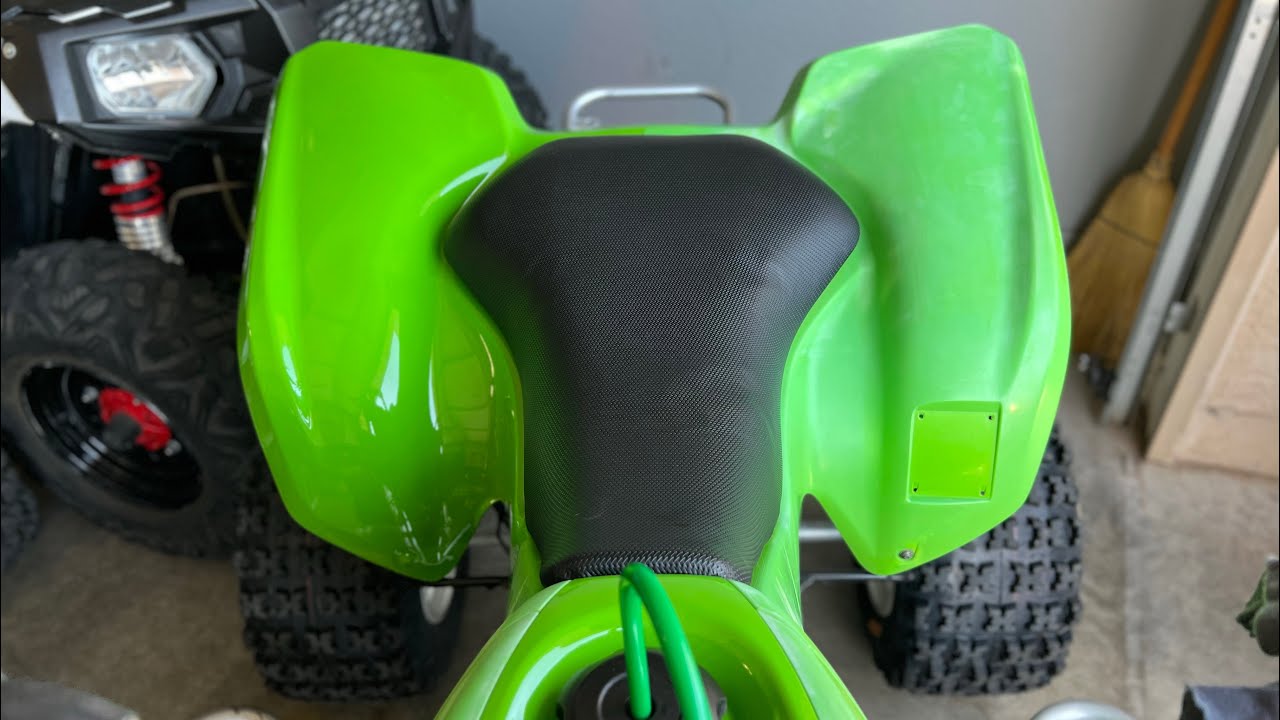 Использование пленки на пластиковых деталях квадроцикла KAWASAKI KFX FLIP BIKE #10