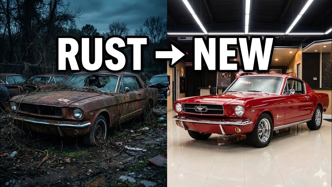 ASMR Car Restoration || 1965 Ford Mustang From Rust to New || fix & flow