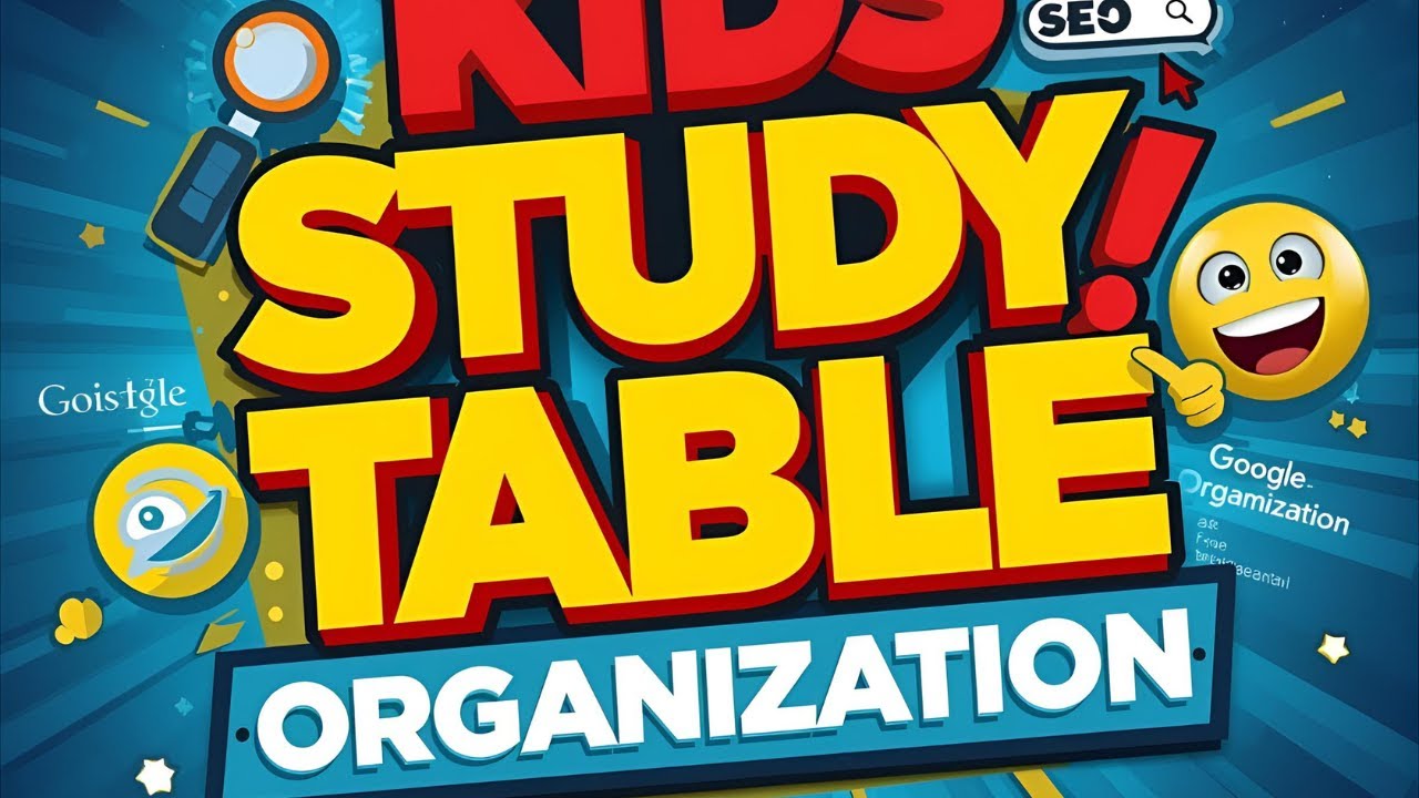 Kids Study Table Organization |Easy Desk Setup & Storage Ideas for Kids #studytable #kidsstudytable