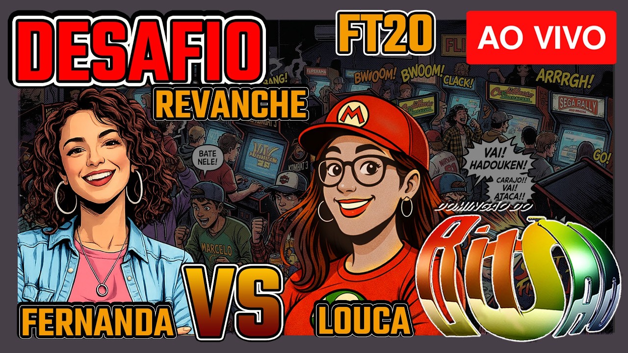 DOMINGÃO DO BITSÃO - DESAFIO NO FIGHTCADE - FERNANDA VS LOUCA / REVANCHE  #fightcade2 #fliperama