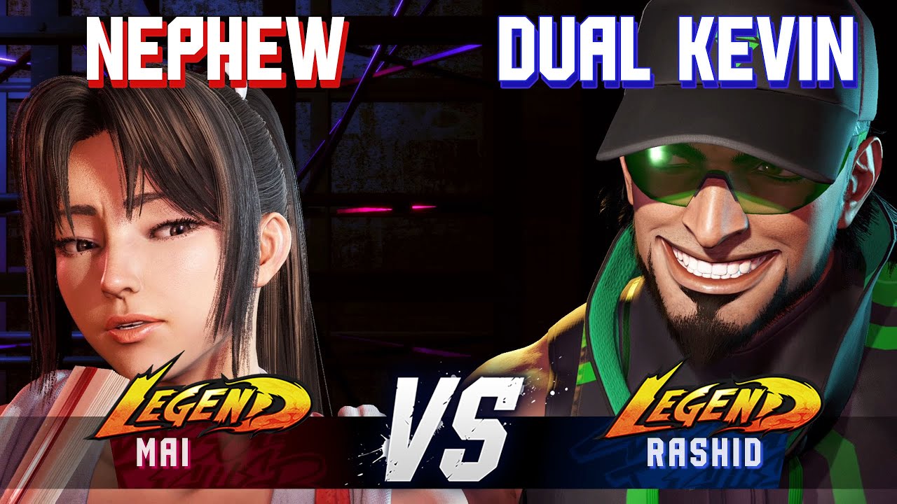 SF6 ▰ NEPHEW (Mai) vs DUAL KEVIN (Rashid) ▰ High Level Gameplay