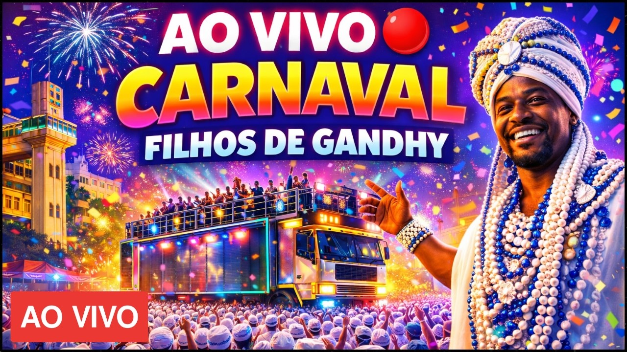 Carnaval 2026 Filhos de Gandhy EMOCIONAM na Praça Castro Alves 🤍🔥 Carnaval de Salvador 2026