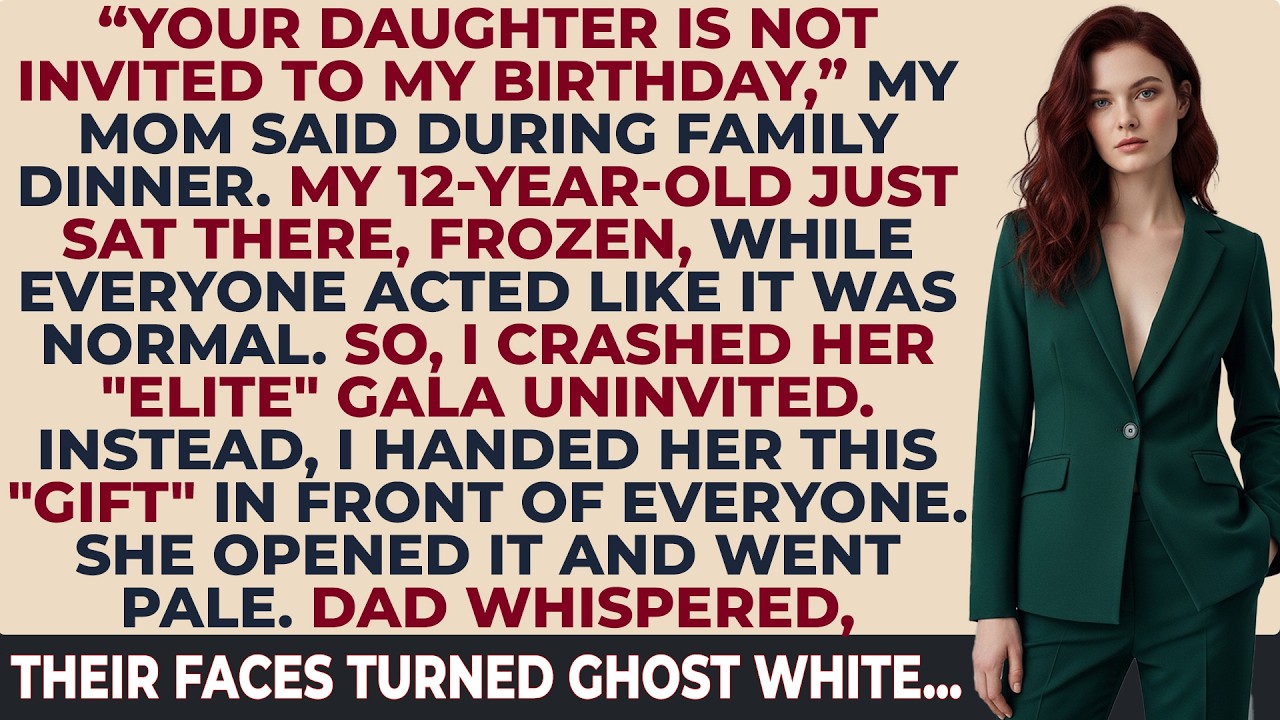 Your daughter is too UNPOLISHED for my Gala, my mother said  So I audited her life ...