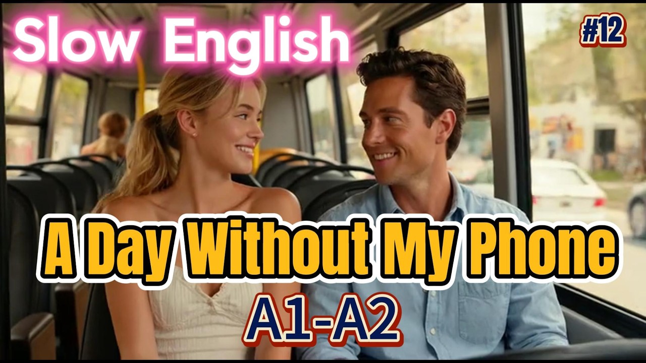 A Day Without My Phone 😨 What Happens Next? | Slow English Listening Practice (A1-B1)
