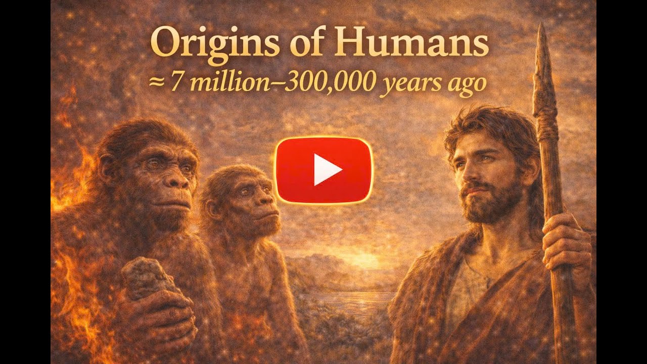 Origins of Humans ≈7 million–300,000 years ago