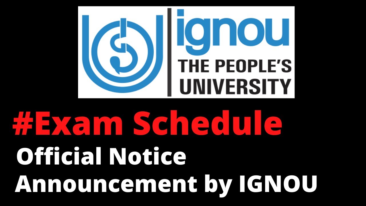IGNOU Exam News | Exam Scheduled on September- official notice | Dates extended | Exam Date sheet