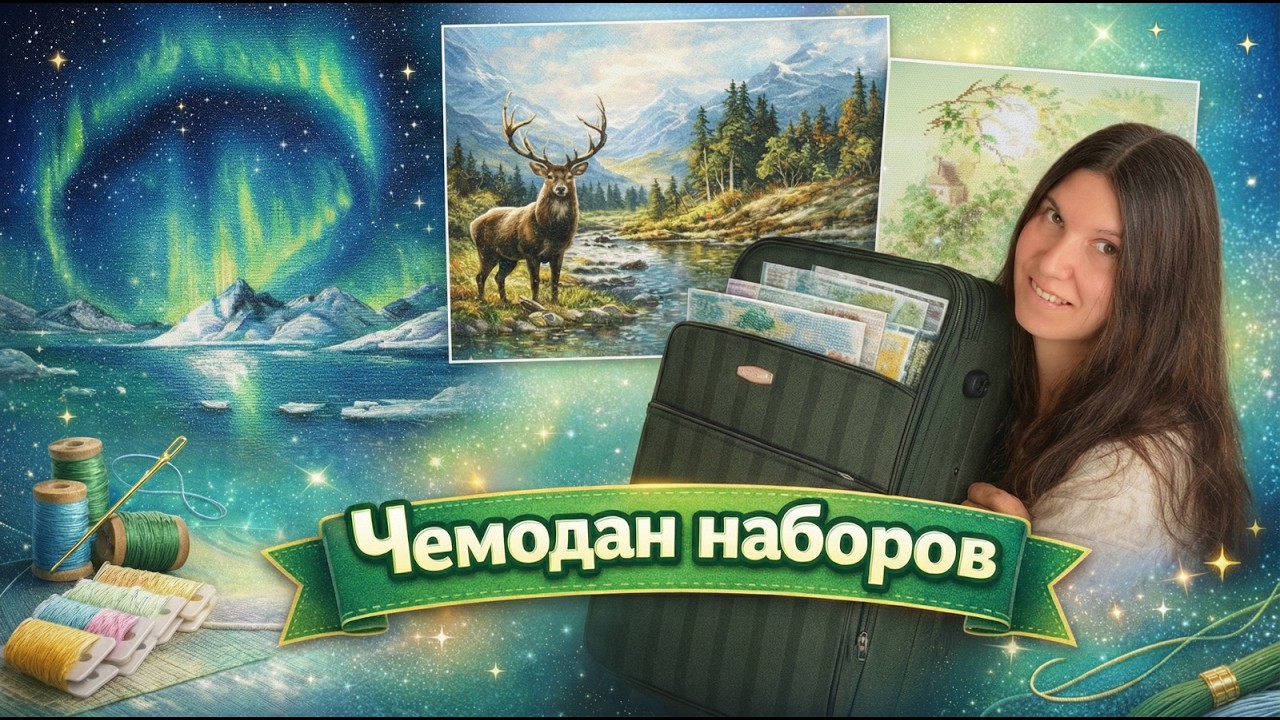 Чемодан наборов - мои вышивальные запасы | Сезоны зима, весна, лето