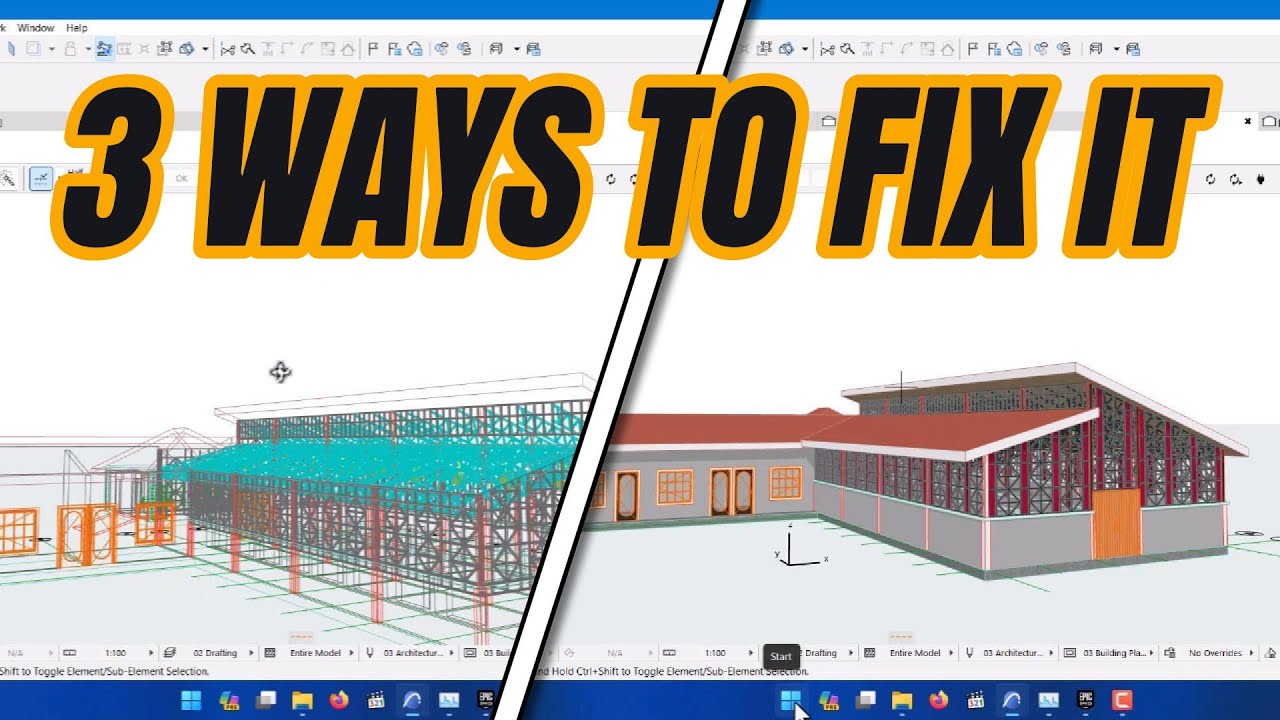 3 Ways to Fix 3D Wireframe Issues in 2024 In Any Version of ArchiCAD