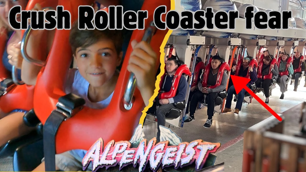 Busch Gardens Williamsburg Alpengeist Front Row , Starring Connor