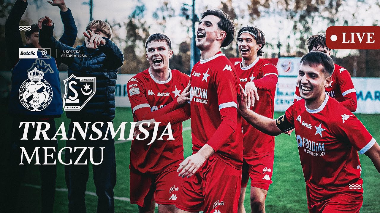 LIVE 🔴 | Wisła II Kraków - Siarka Tarnobrzeg 📺 | Betclic 3. liga 🏆
