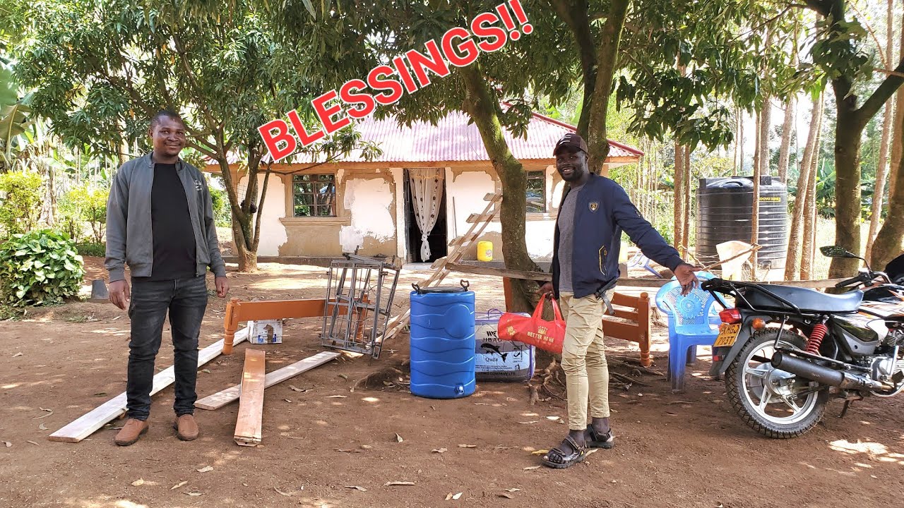 THIS IS A DREAM COME TRUE!! HE TRAVELLED FROM NAIROBI TO MY VILLAGE @davym877