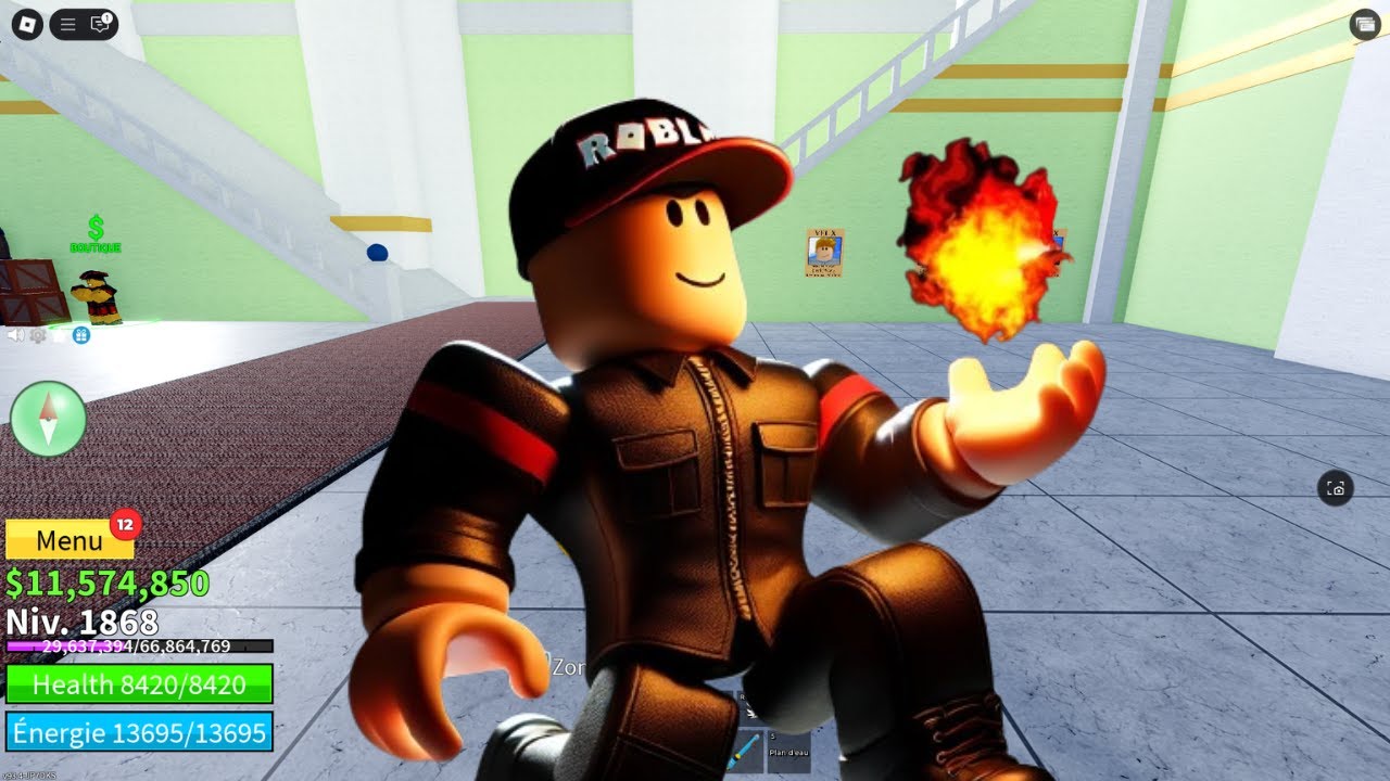 je l'ai enfin eu (partie 4 de j'essaye d'avoir l'essence de feu sur blox fruit)