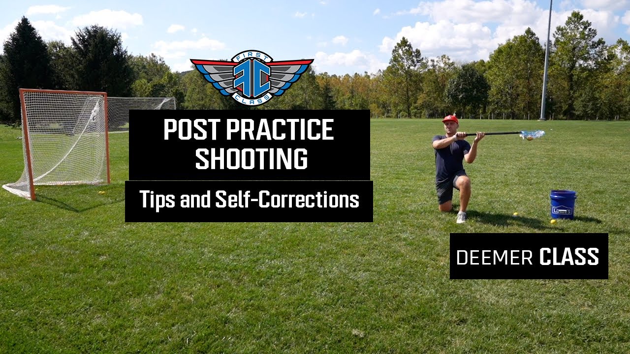 Post Practice Lacrosse Shooting Routine - Tips and Self Corrections