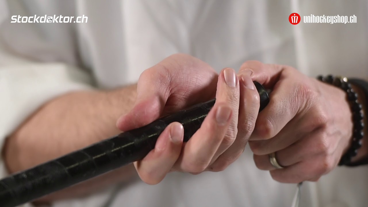 Wie wechsle ich das Griffband an einem Unihockeystock?