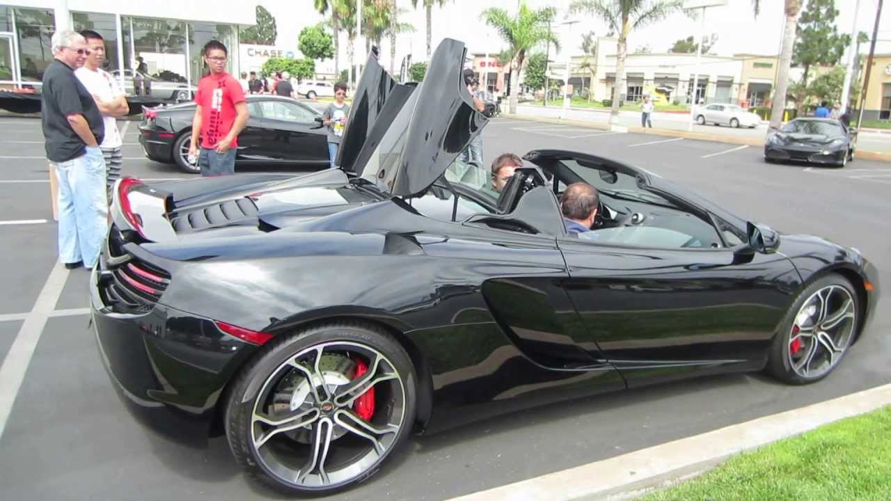 McLaren 12C Spider Startup & Roof Operation